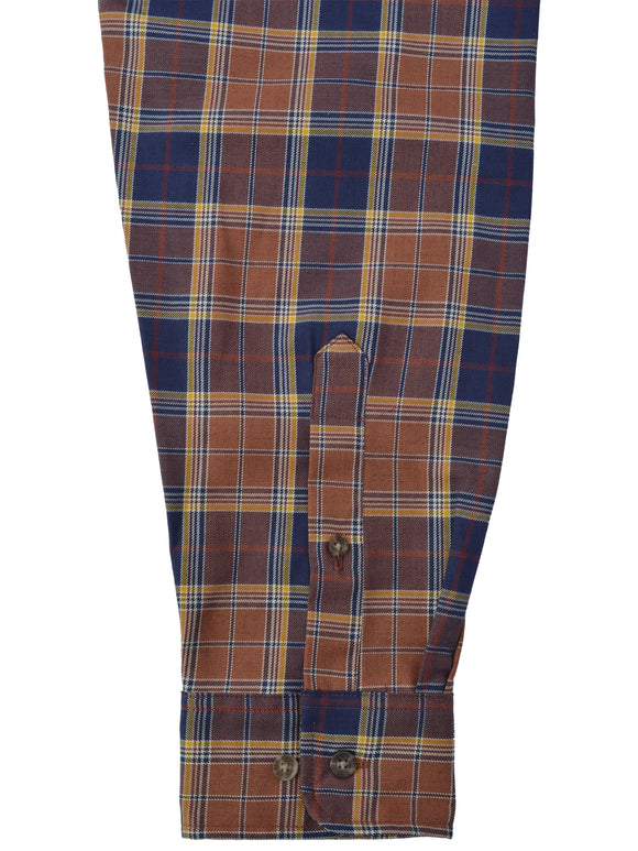 Viyella Wool Blend Sportshirt in Brown - Big Man Sizes