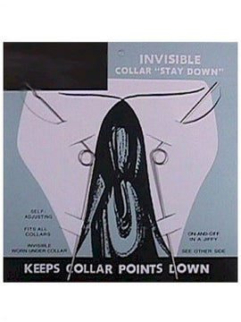 Invisible Collar Stays "Jiffy"(2 Piece)