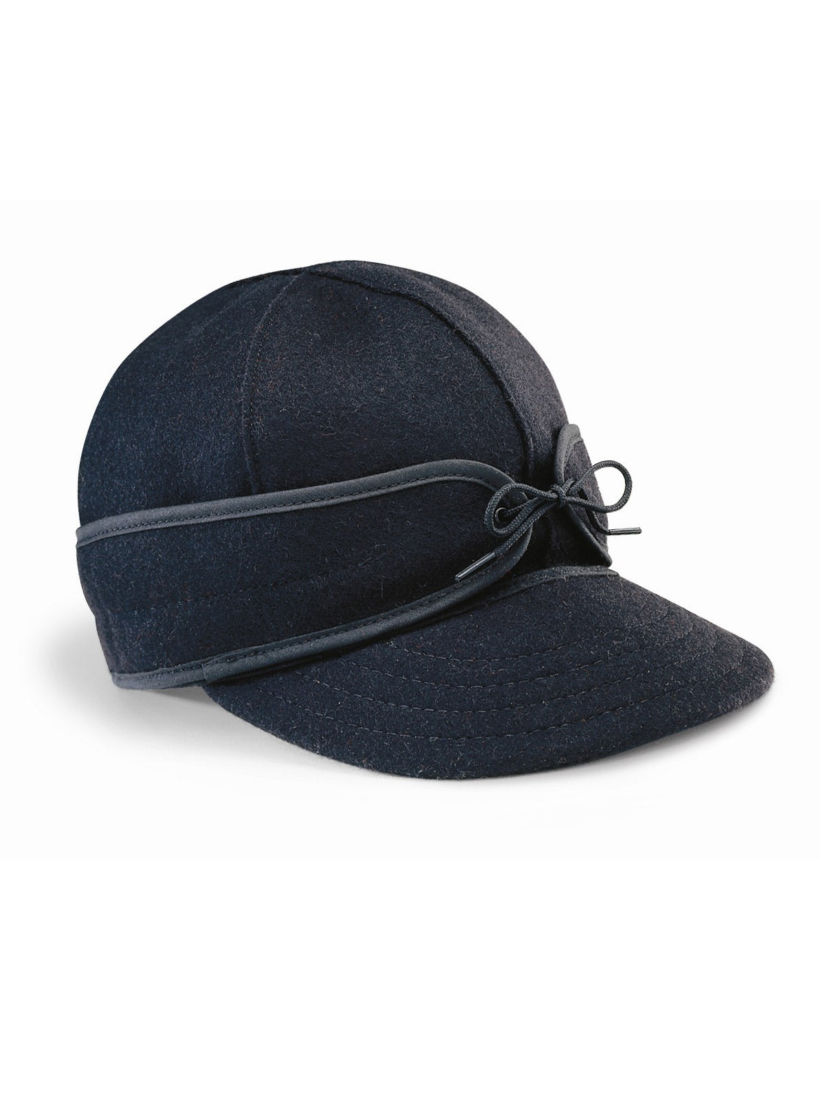 Origional Stormy Kromer Caps With Ear Band in Black - 50010-BLK