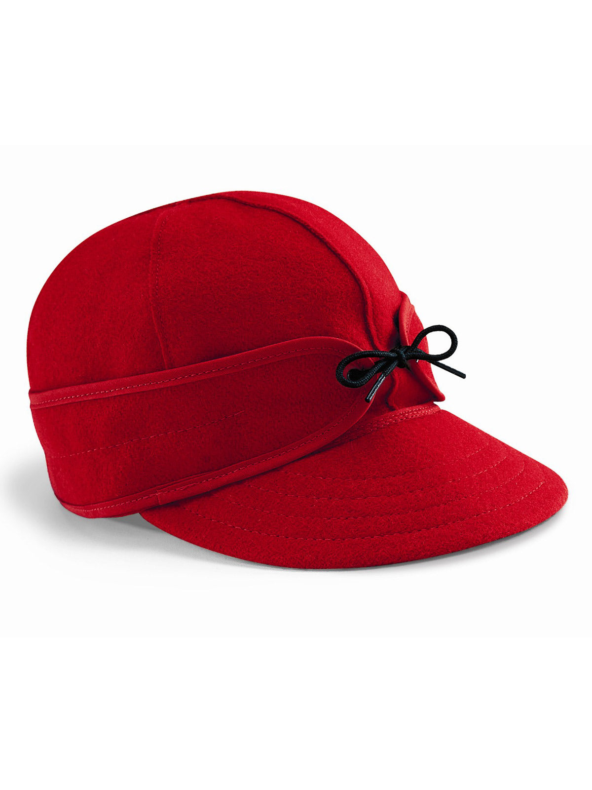 Origional Stormy Kromer Caps With Ear Band in Red - 50010-RED