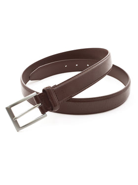 Florsheim Genuine Leather Crackle Grain Men's Belts in Brown - Big Man Sizes