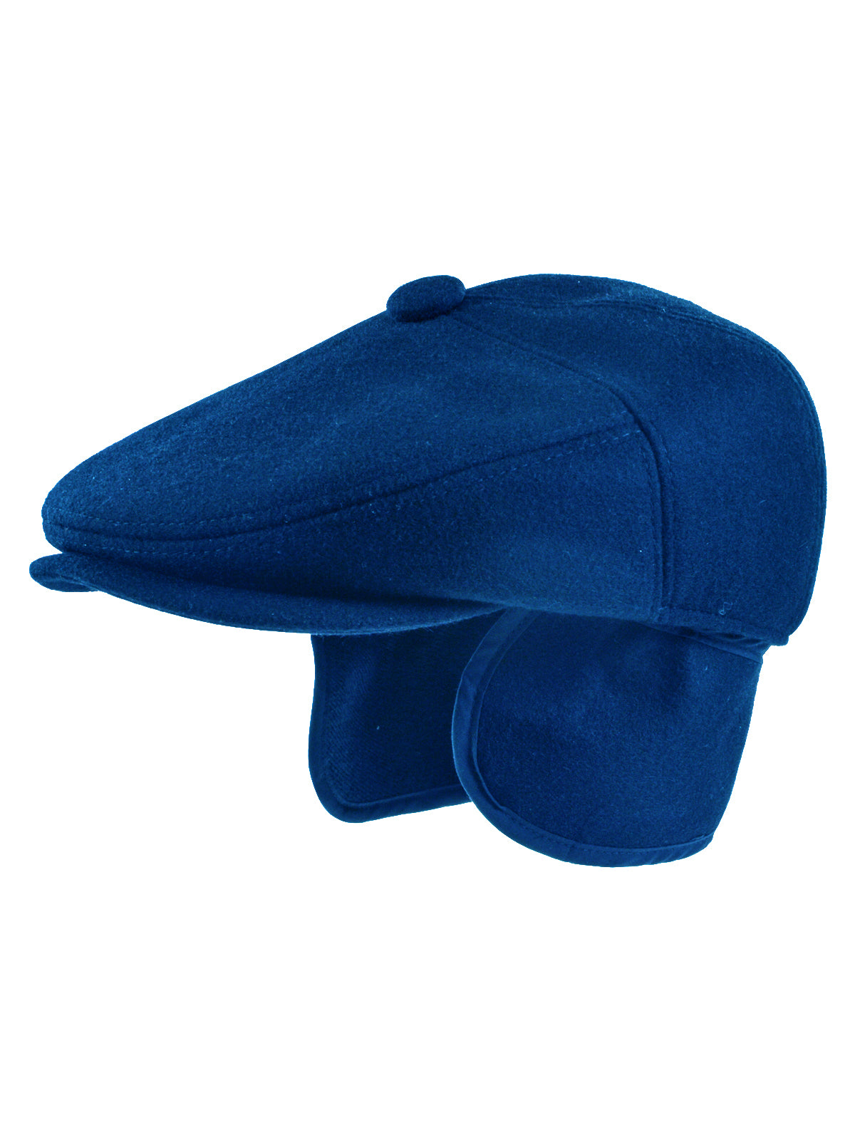Dobbs Wool Blend Men's 'Flapper' Cap in True Blue - Regular Sizes