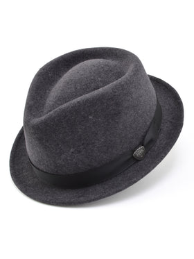 Dobb's Wool Felt 'Shorty' Hat in Grey
