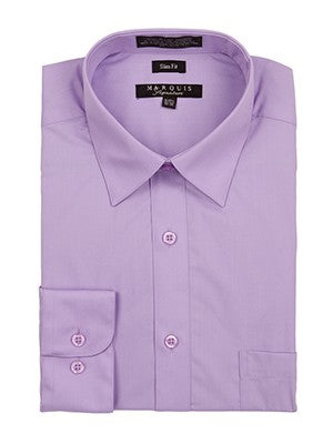 Marquis Men's Cotton Blend Slim Fit Dress Shirts