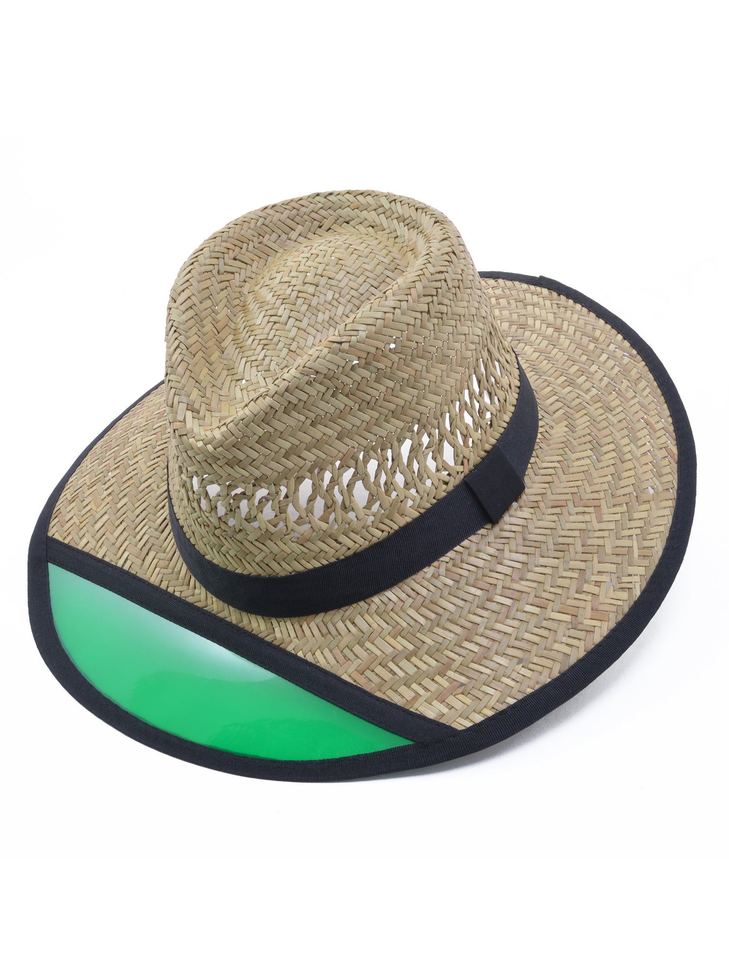 Turner Straw Hat with Green Visor