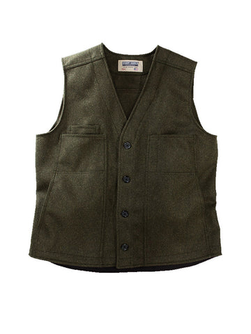 Stormy Kromer 100% Wool Vest in Olive