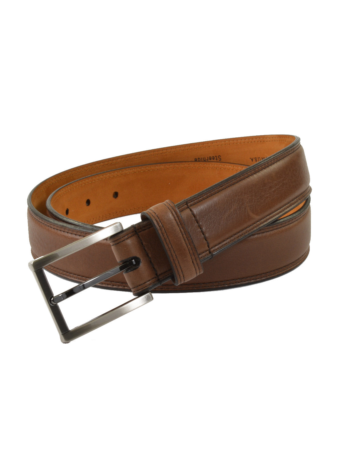 Lejon Glove Tanned Leather Dignitary Belts in Brown - Big Man Sizes