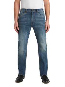 Grand River Distressed Stretch Jeans in Medium Wash