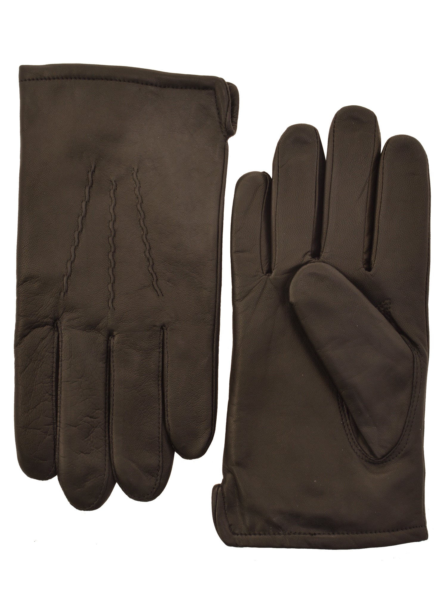 Lauer Men's Leather Lauer Gloves in Brown - 1854-BRN