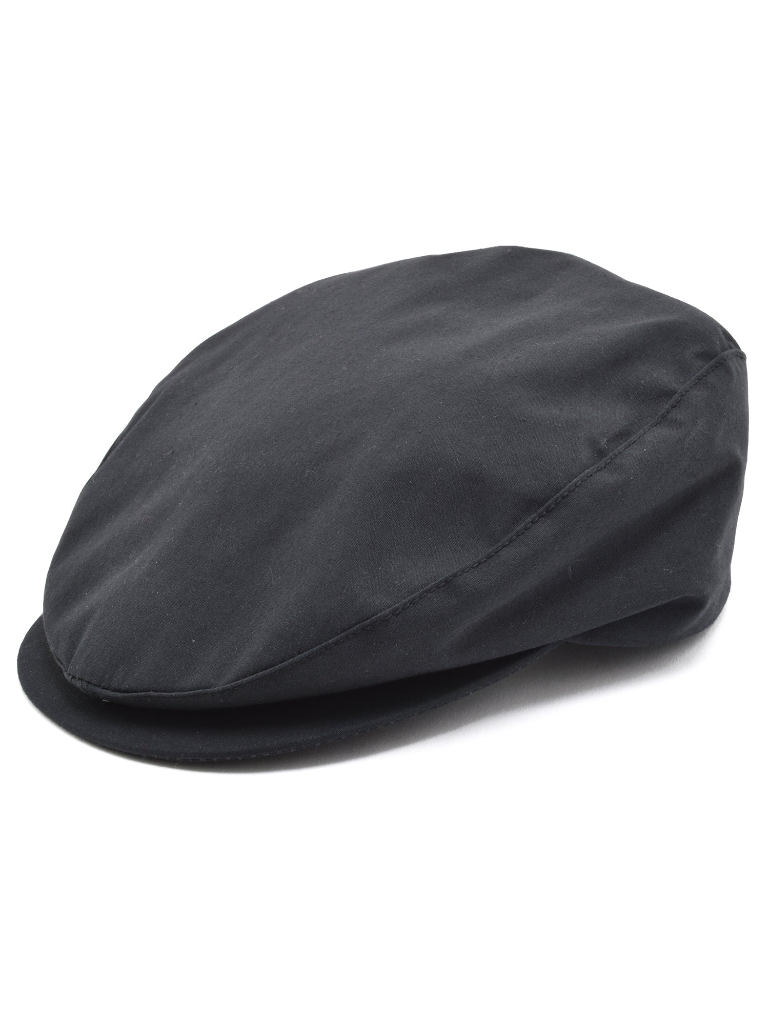 Dobbs Poplin Linen Cambridge Cap in Black