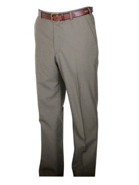 Berle Wool Blend Self Sizing Dress Pants - Short Man Sizes - LIGHT OLIVE