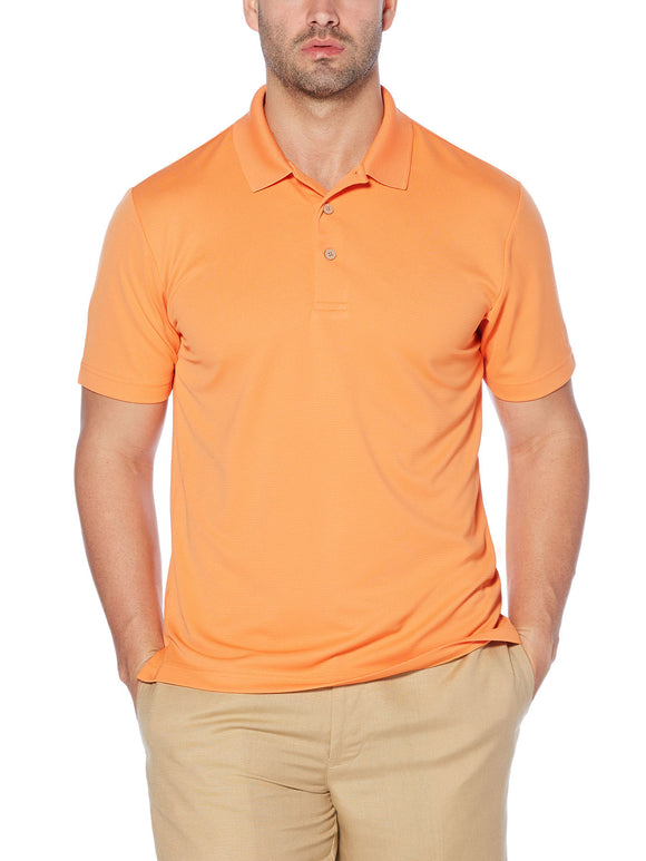 Cubavera Short Sleeve Moisture Wicking Ottoman Polo in Muskmellon