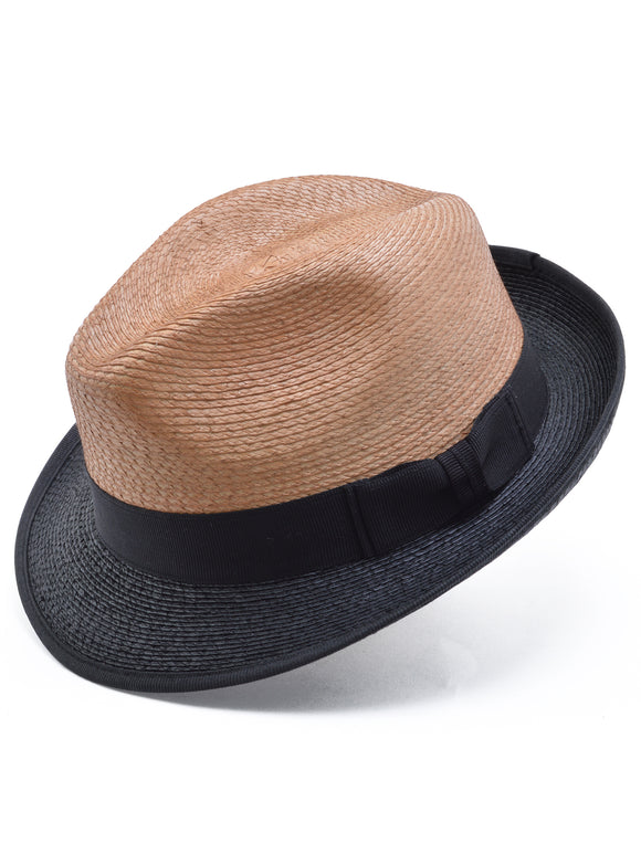 Stetson Straw Staycation Two-Tone Fedora