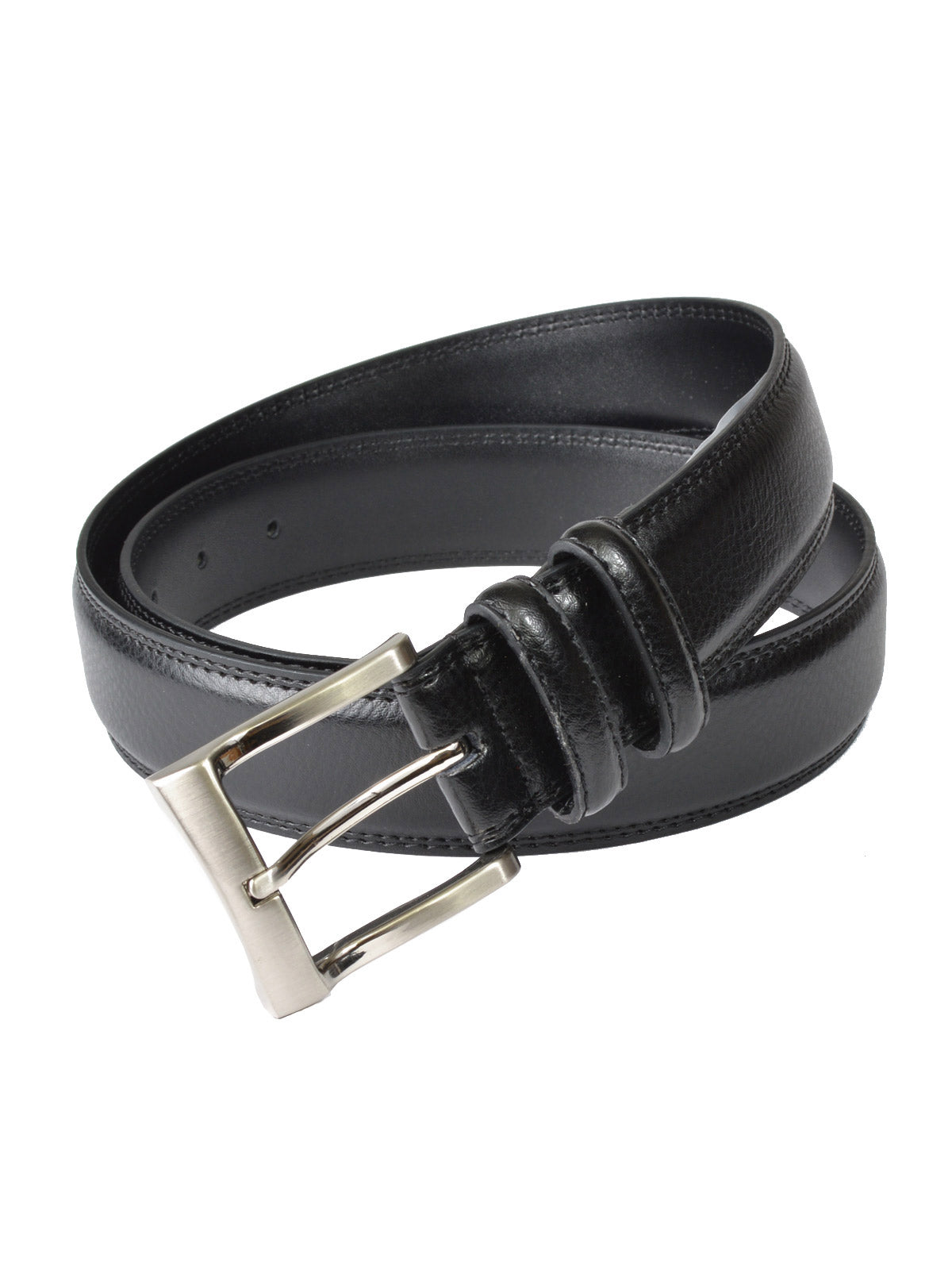 Florsheim Genuine Leather Pebble Grain Dress Belts in Black - Sizes 34 - 44