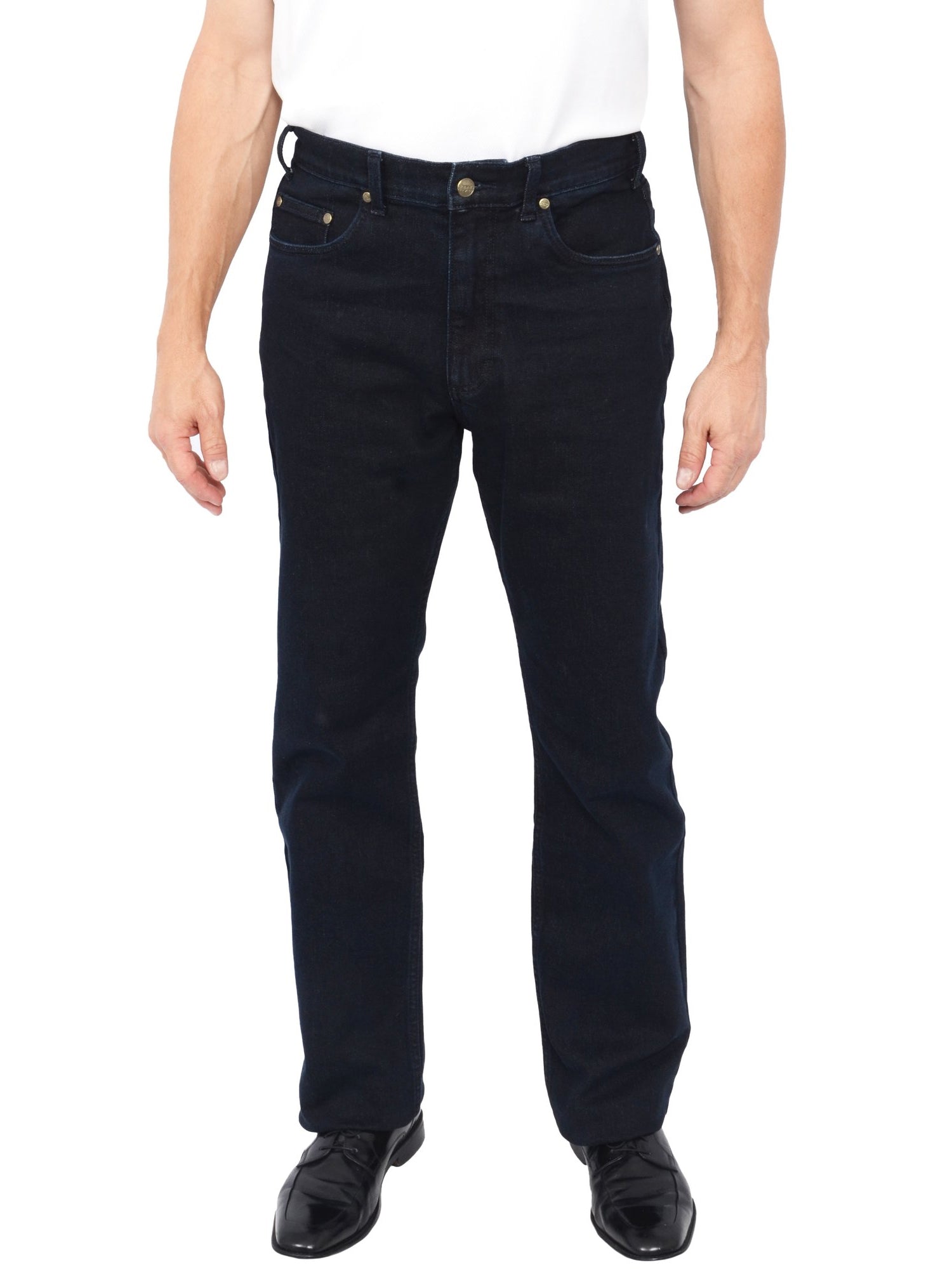Grand River Stretch Traditional Fit Men's Jeans in Midnight - Big Man Sizes