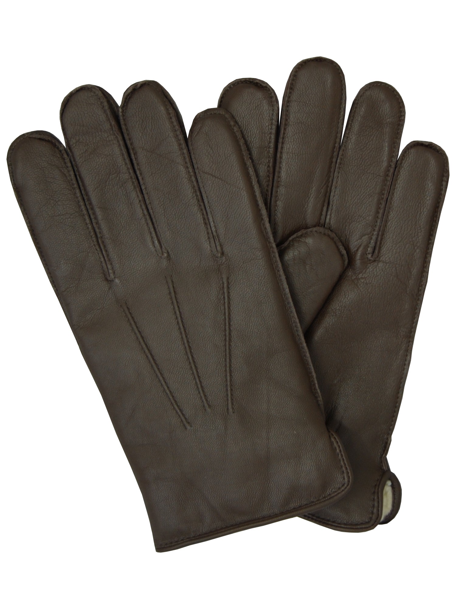Lauer Men's Goatskin Leather Gloves in Brown - 1879-BRN
