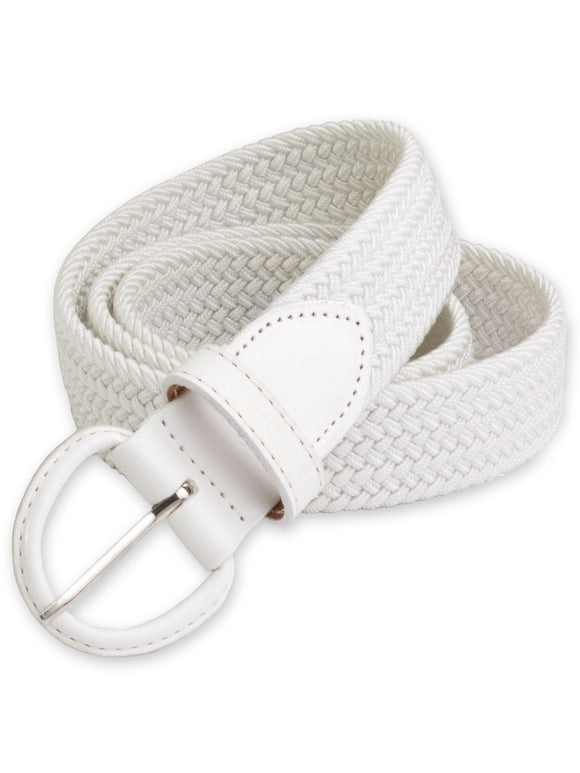 Florsheim Stretch Casual Belt in White 5-2084