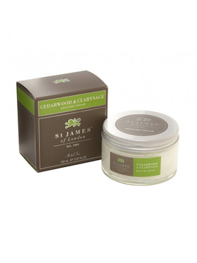 St James of London Cedarwood and Clarysage Shave Cream