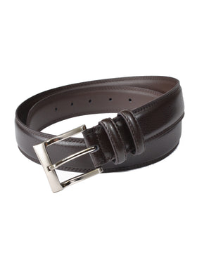 Florsheim Genuine Leather Pebble Grain Dress Belts in Brown - Sizes 34 - 44