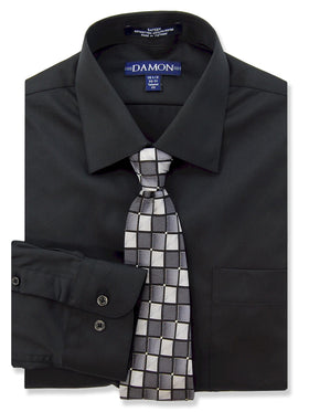 Damon Sateen Comfort Stretch Tailored Shirts 10005 - 0