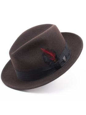 Dobbs 100% Wool Felt Glen Cove Hats in Cordovan