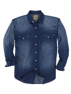 Resistol 100% Cotton Denim Shirt in Dark