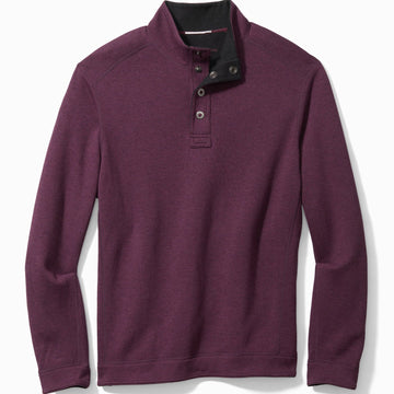Tommy Bahama Flipshore Snap Mock Sweater in Tall Sizes