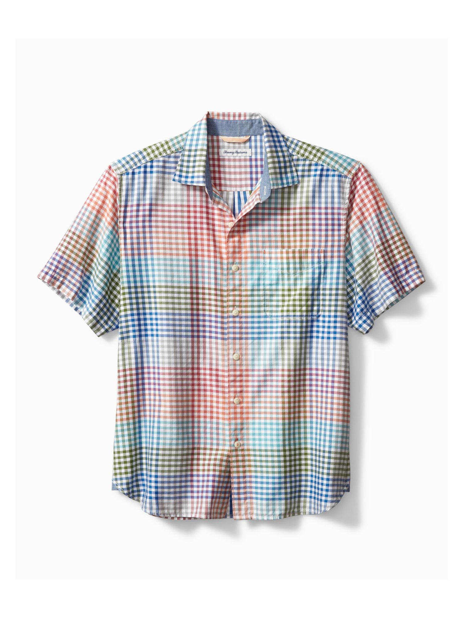 Tommy Bahama Grand View Gingham Camp Shirt