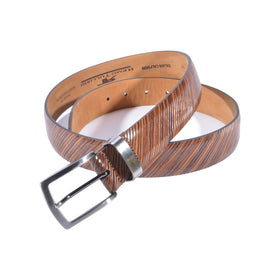 Remo Tulliani Calfskin Leather Sylvio Belt in Coco