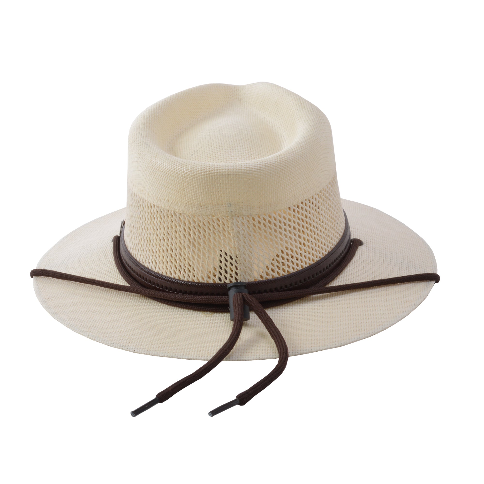 Stetson Afton Vented Canvas Straw Hat in Natural (Small Only