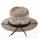 Stetson Afton Vented Canvas Straw Hat in Taupe-3
