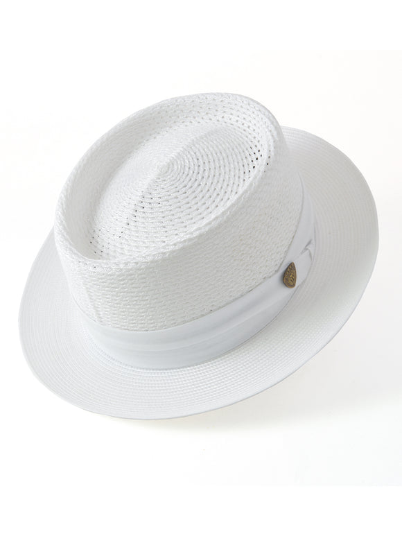 Dobbs Vented Milan Straw Bishop Hats