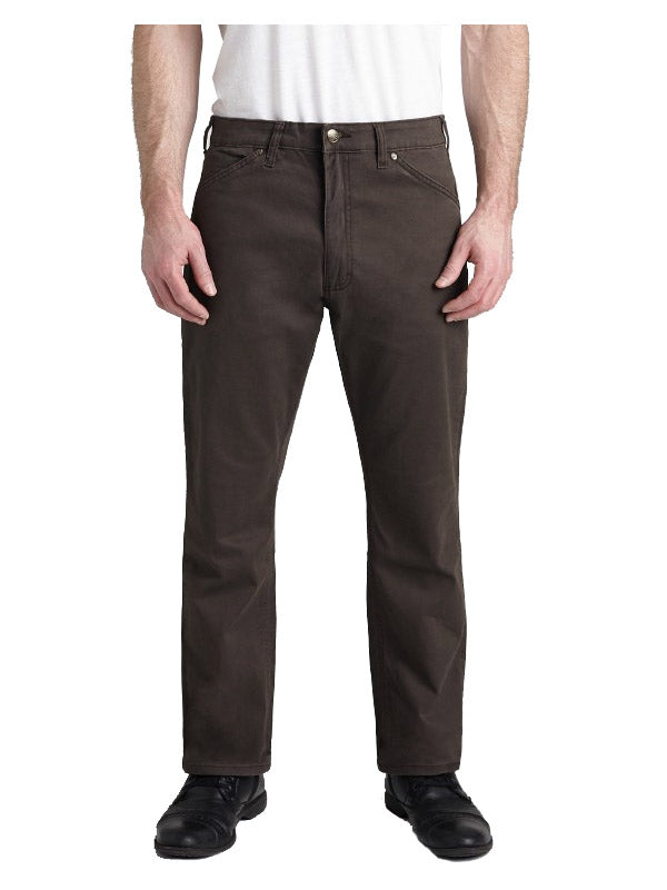 Grand River Brushed Twill Stretch Jeans - Tall Man Sizes - BROWN