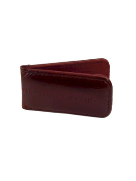 Eel Skin Magnetic Money Clips in Burgundy - 43850-BUR