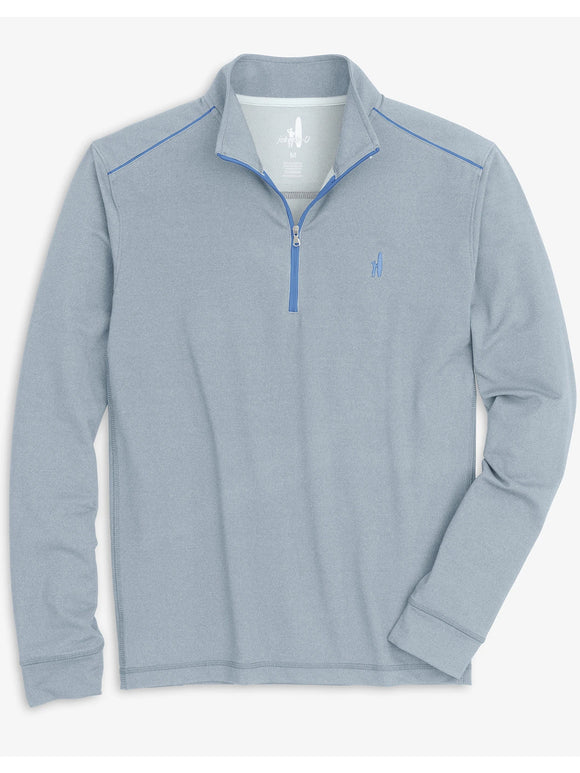 Johnnie-O Lammie 1/4 Zip Pullover in Cloudbreak