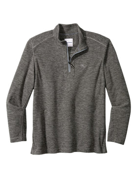 Tommy Bahama Cloud Peak 1/2 Zip in 'Ash Grey' - Big Sizes