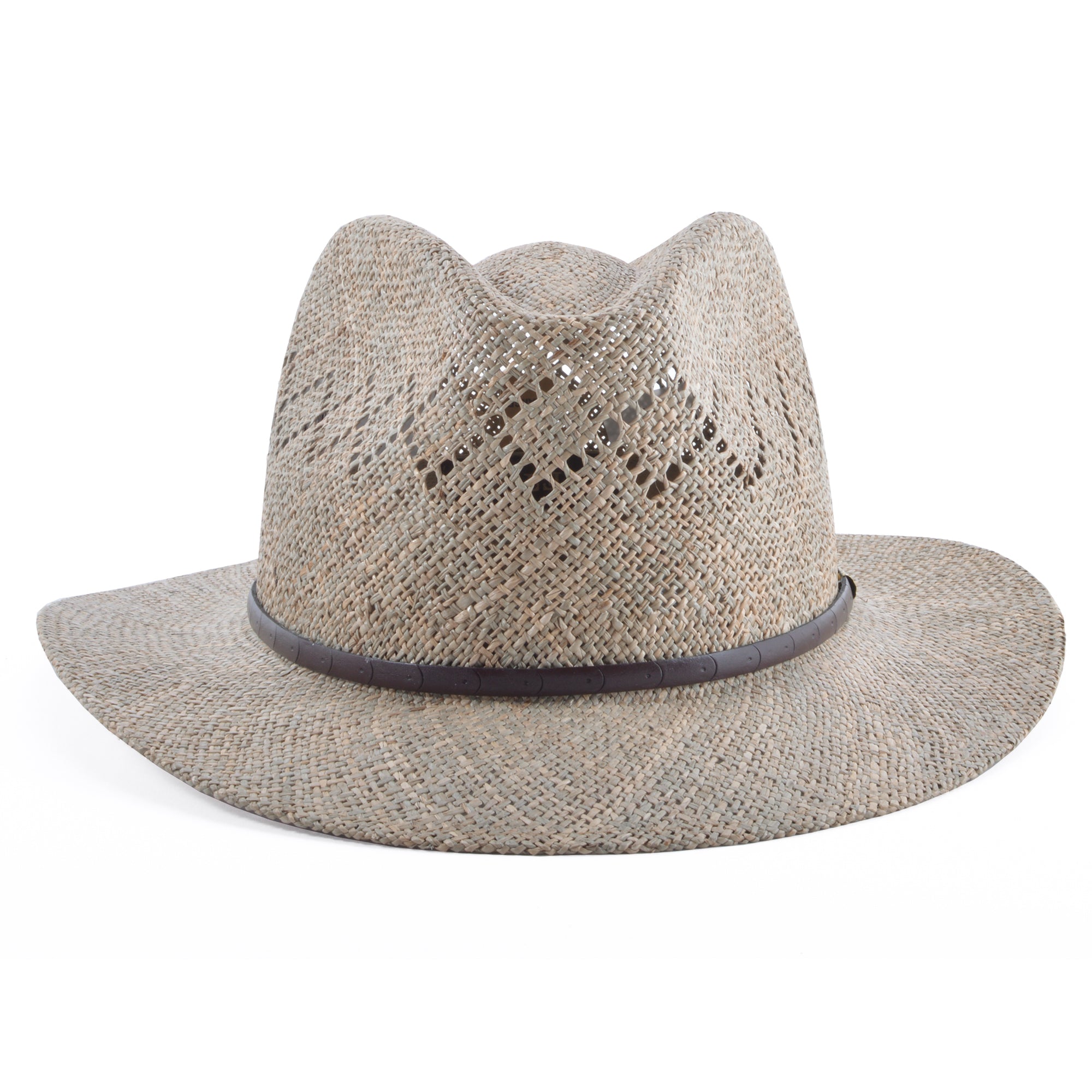 Stetson Creston Vented Seagrass Straw Hat - 0