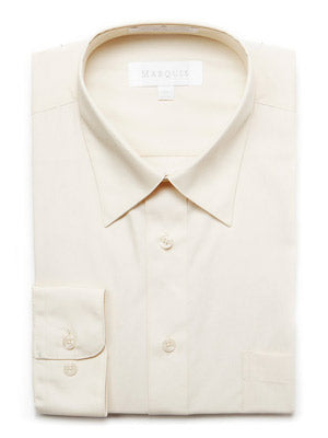 Marquis Men's Cotton Blend Dress Shirts - Big Man Sizes - ECRU