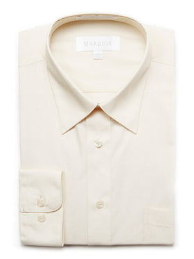 Marquis Men's Cotton Blend Dress Shirts - Big Man Sizes - ECRU