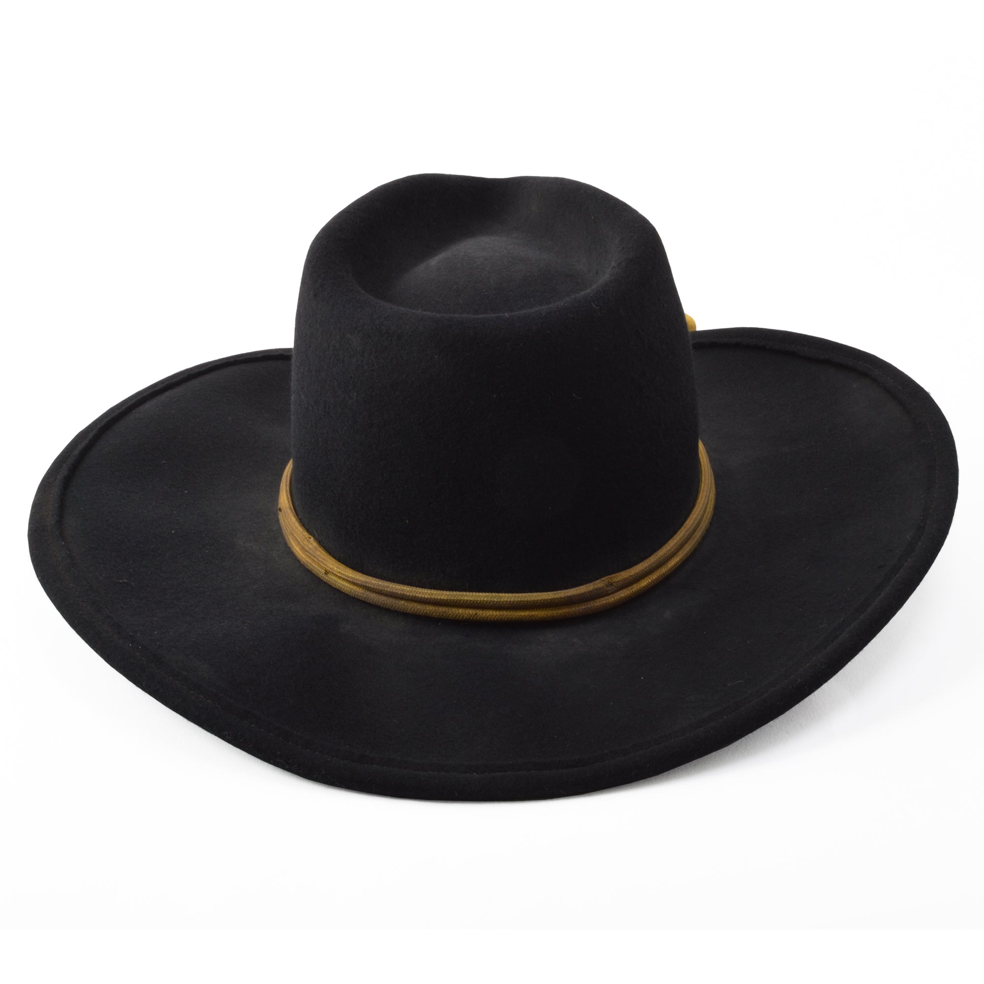 Stetson Wool John Wayne Fort Crushable Hat in Black