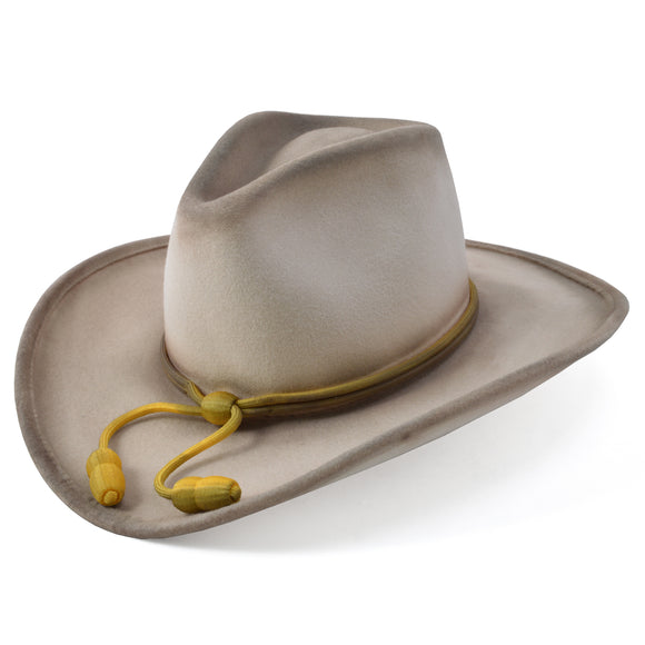 Stetson Wool John Wayne Fort Crushable Hat in Silver Belly