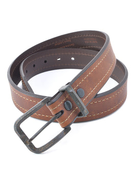 Lejon Granada Full Grain Bison Belts in Brown - Re