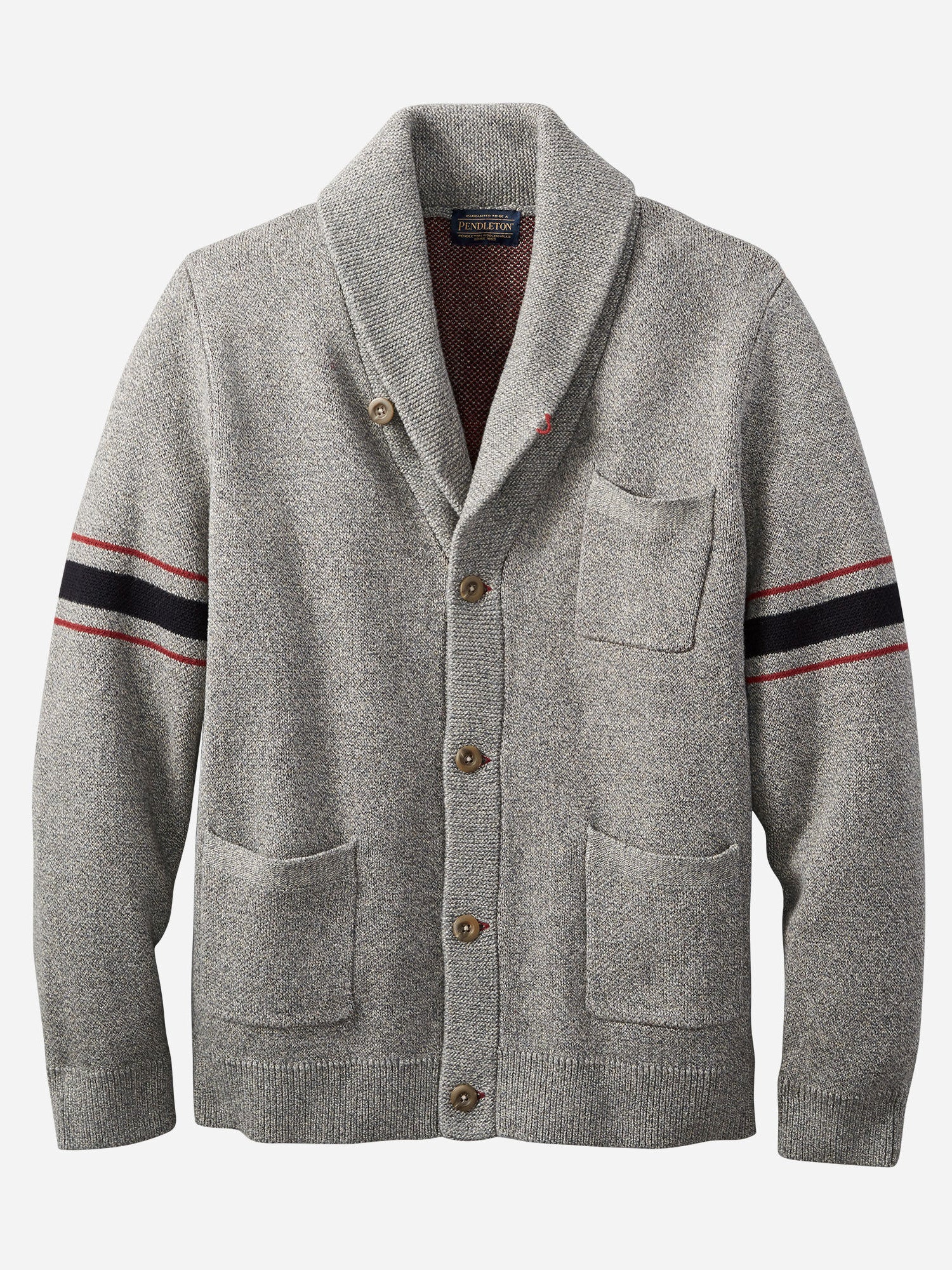 Pendleton Archive 100% Cotton Cardigan in Grey
