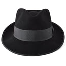Dobbs Wool Hashtag Small Brim Fedora Hat-2