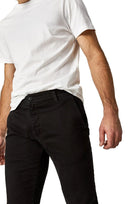 Mavi Johnny Black Sateen Twill Slim Pants-2