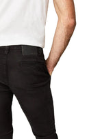 Mavi Johnny Black Sateen Twill Slim Pants-3