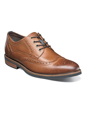 Nunn Bush Oakdale Oxford in Tan - Wide Width