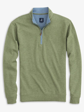 Johnnie-O Sully 1/4 Zip Pullover in Sage