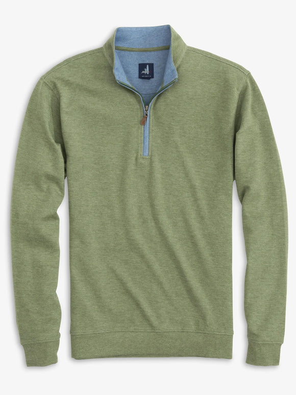 Johnnie-O Sully 1/4 Zip Pullover in Sage
