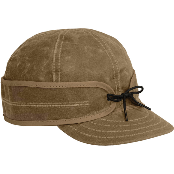 Original Stormy Kromer Waxed Cotton Cap in Sand
